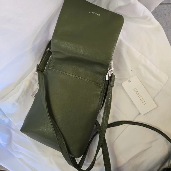 NWT Hammitt VIP MOBILE - Landscape Green/Brushed Silver - Picture 7 of 7